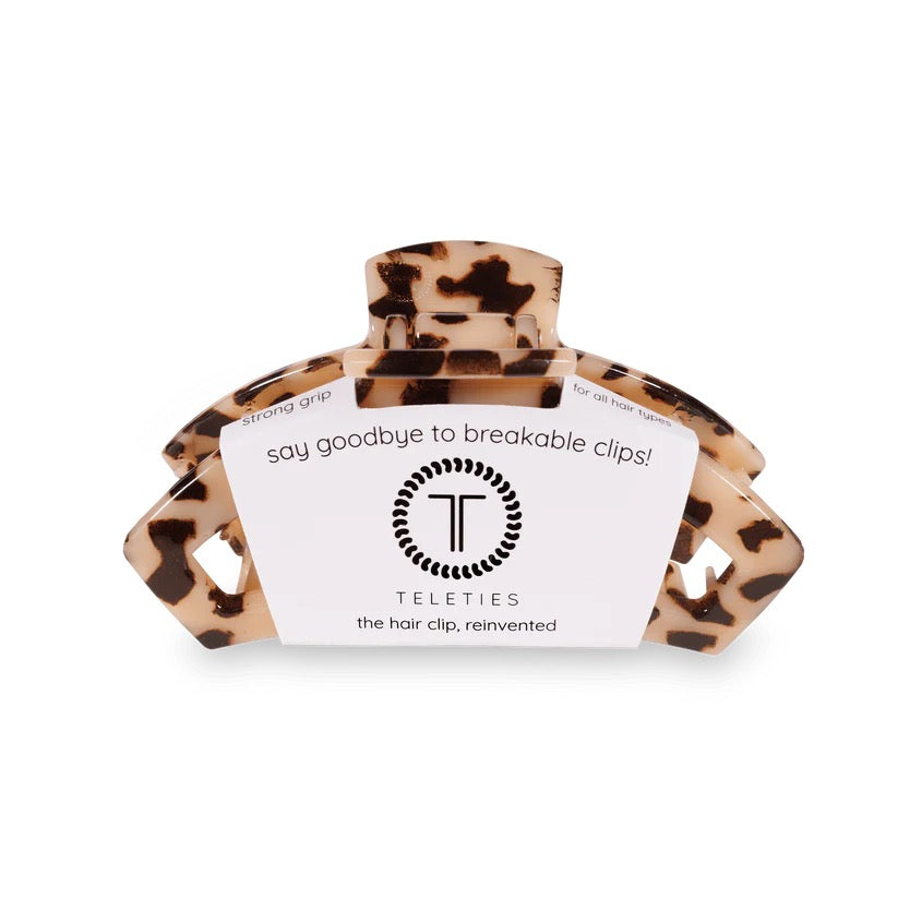 Blonde Tortoise TELETIES Open Claw Clip