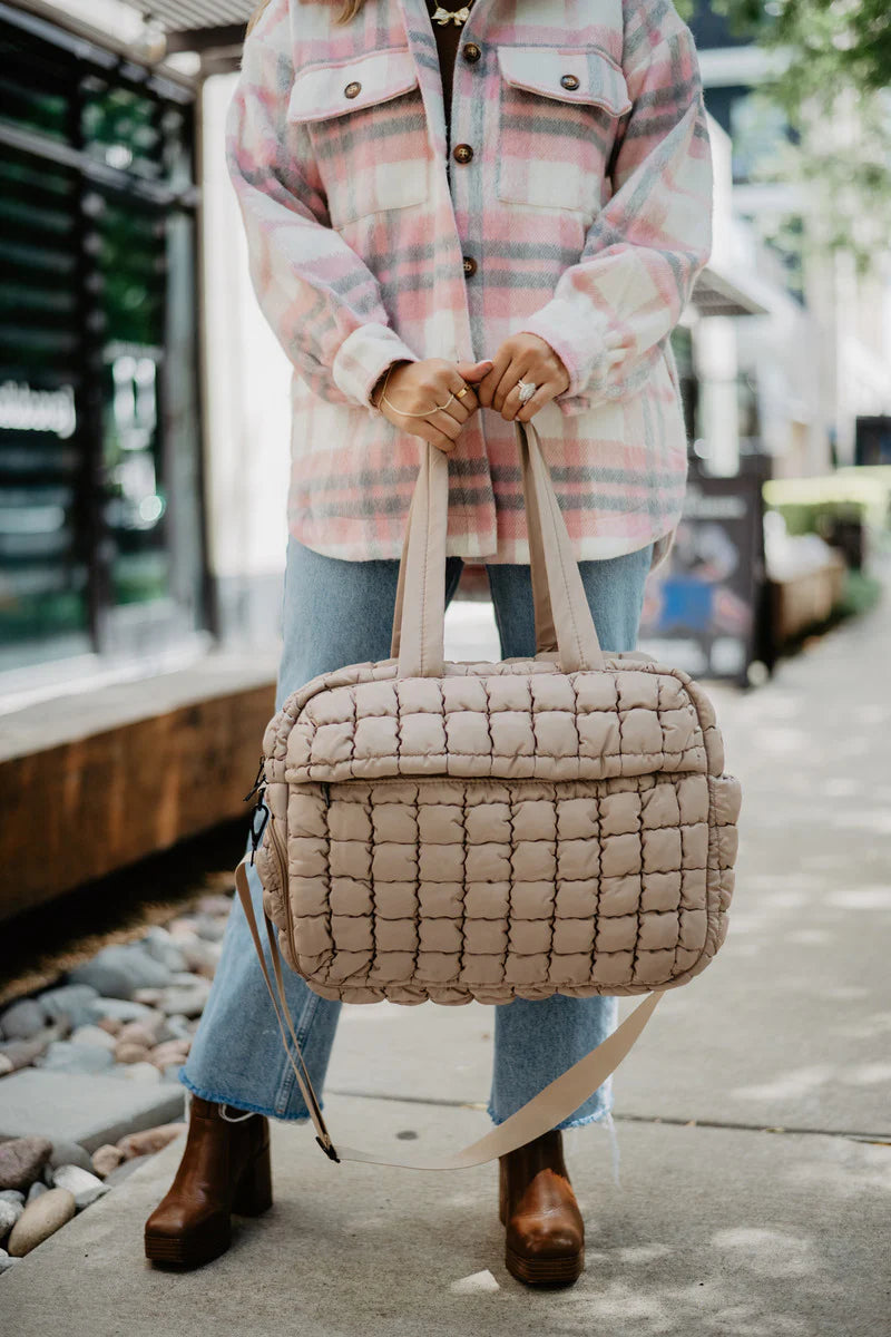 Quilted Weekend Duffel Bag