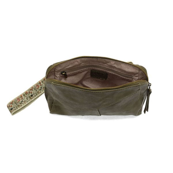 Gigi Crossbody with Woven Wristlet Strap