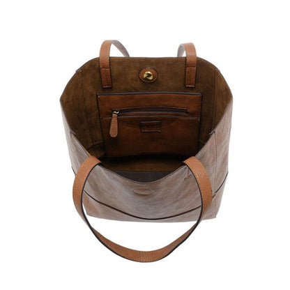 Faith Raw Edge Tote Bag