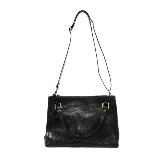 Shawna Triple Zip Satchel Crossbody