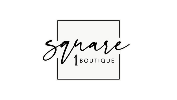 Logo of Square Boutique with a black square frame on a white background | Square 1 Boutique | Brent, AL
