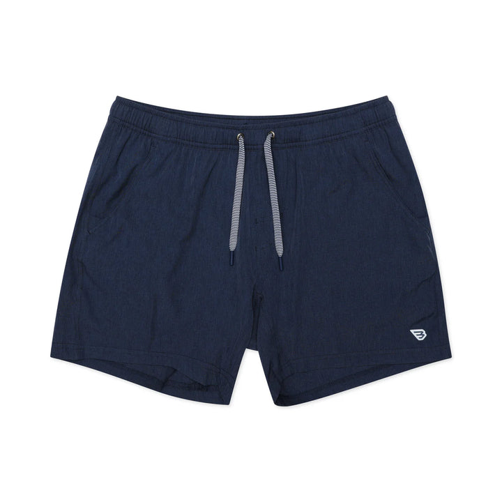 Athletic Short - Heather Navy - American Flag Liner