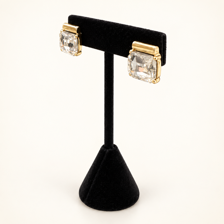 Crystal Clear Statement Studs