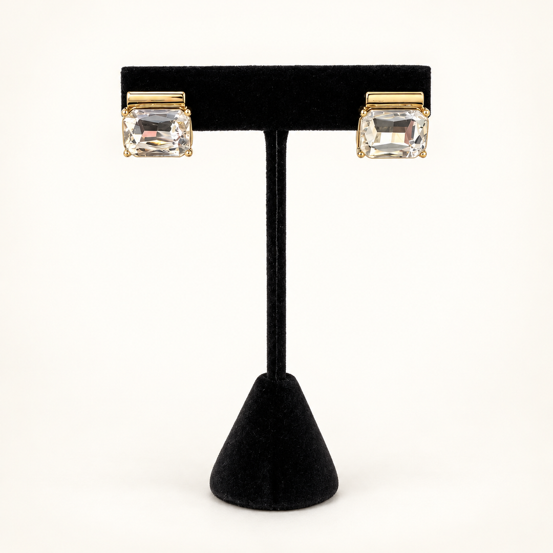 Crystal Clear Statement Studs