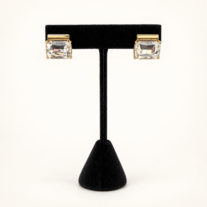 Crystal Clear Statement Studs