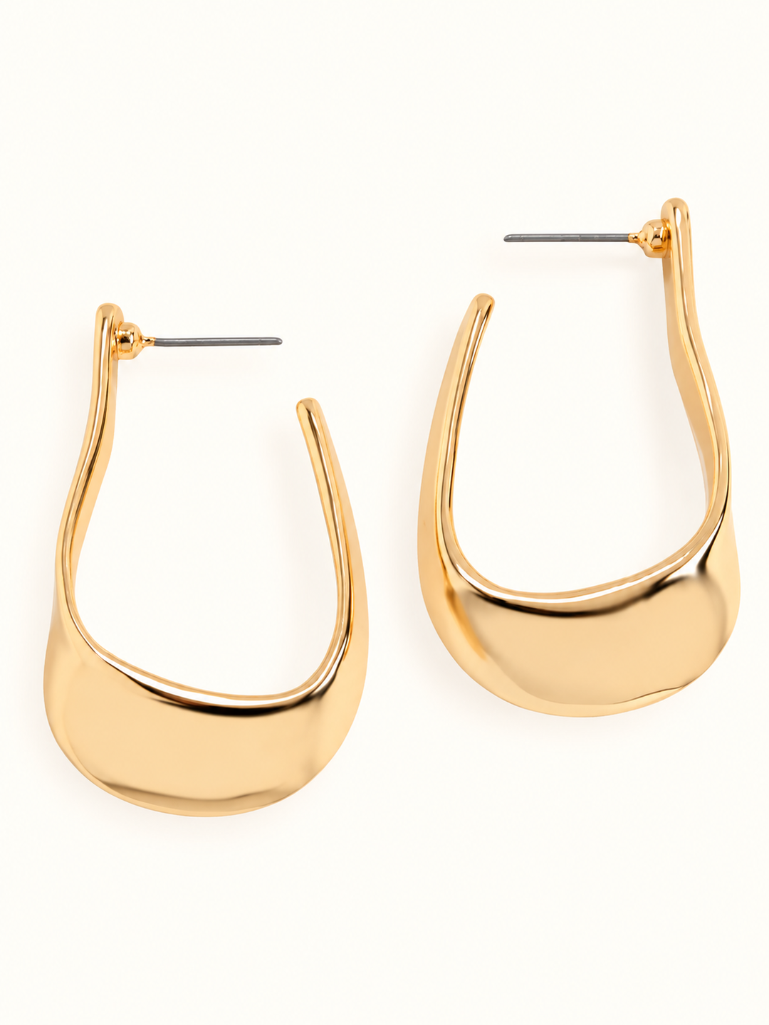 Fine Line Dangle Earrings | Gold