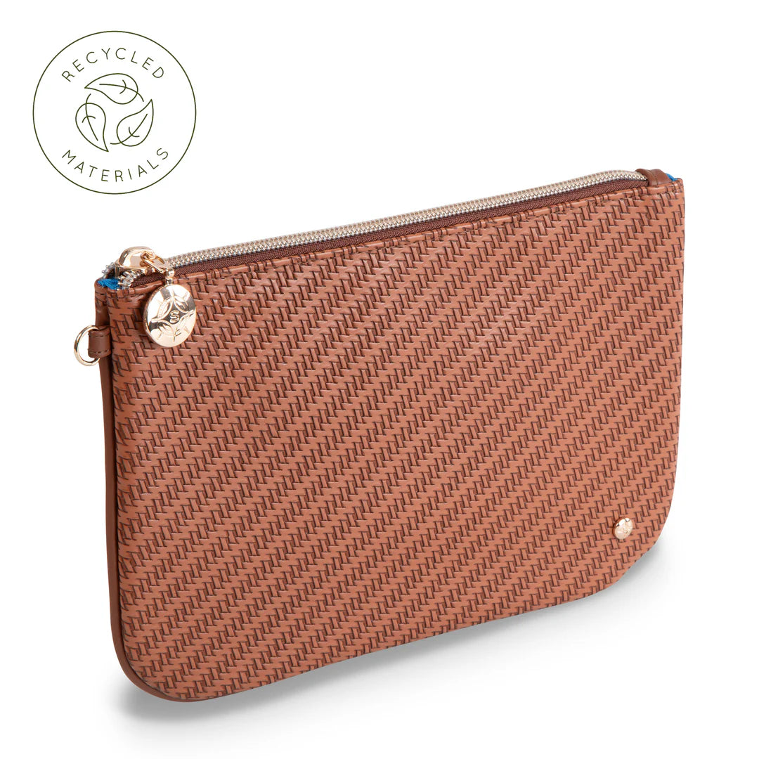 Rosewood Cognac Aria Large Flat Pouch
