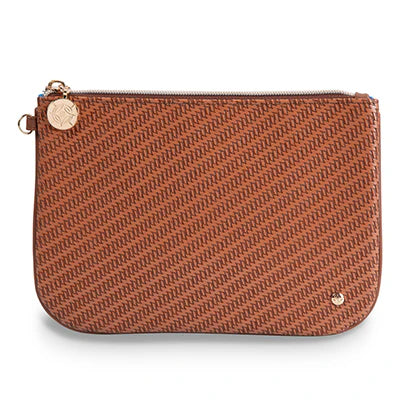 Rosewood Cognac Aria Large Flat Pouch