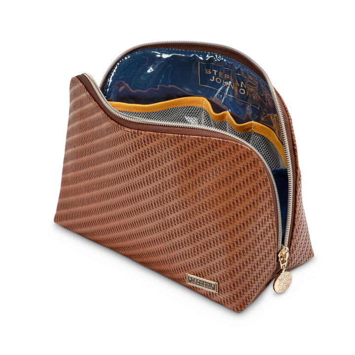 Rosewood Cognac Lola Makeup Bag