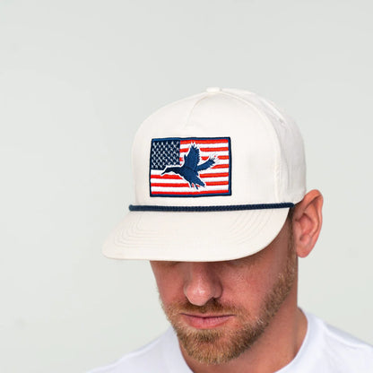 Burlebo American Flag Duck Cap
