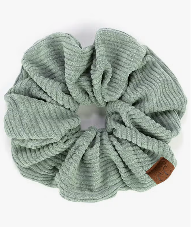 C.C Corduroy Solid Color Soft Scrunchie
