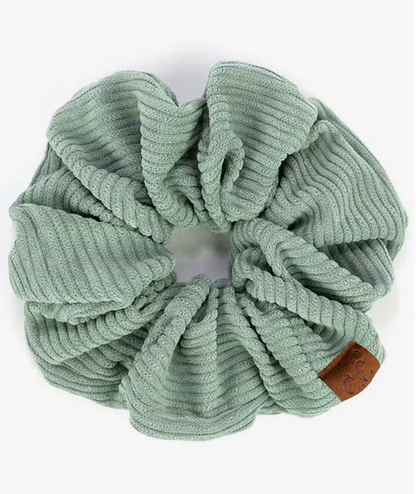 C.C Corduroy Solid Color Soft Scrunchie