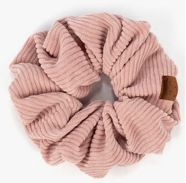 C.C Corduroy Solid Color Soft Scrunchie