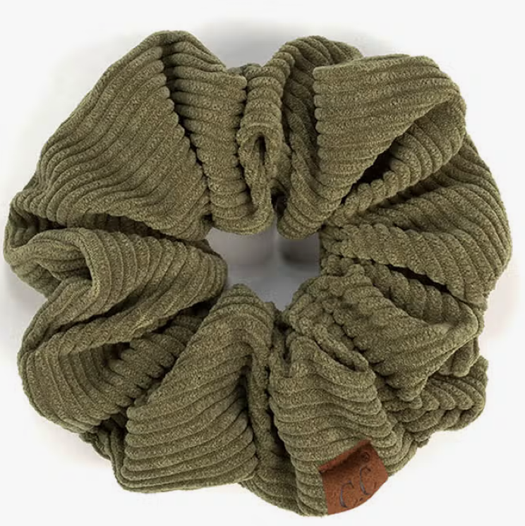 C.C Corduroy Solid Color Soft Scrunchie