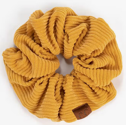 C.C Corduroy Solid Color Soft Scrunchie