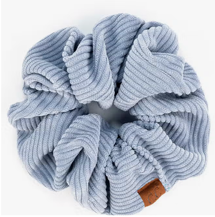 C.C Corduroy Solid Color Soft Scrunchie