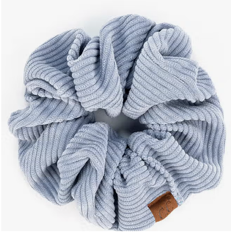 C.C Corduroy Solid Color Soft Scrunchie