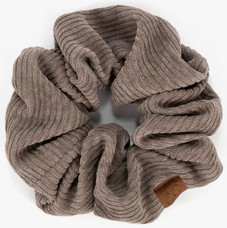 C.C Corduroy Solid Color Soft Scrunchie