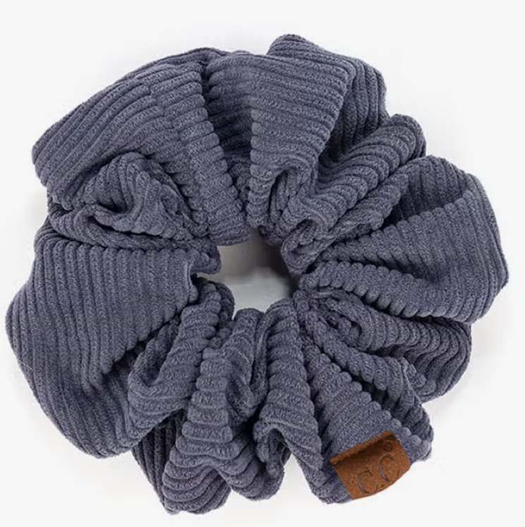 C.C Corduroy Solid Color Soft Scrunchie
