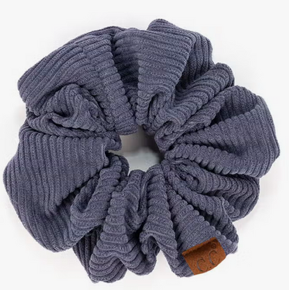 C.C Corduroy Solid Color Soft Scrunchie