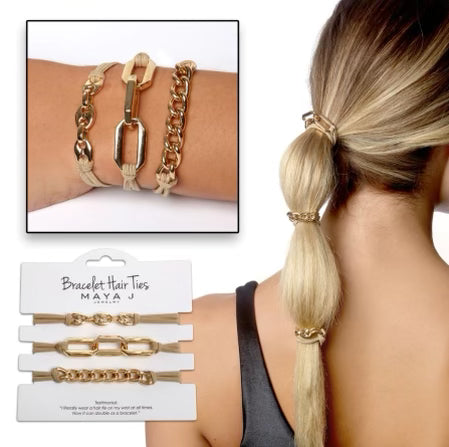 Maya J Bracelet Hair Tie Set