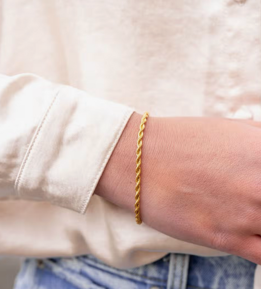 Luxe Gold Rope Bracelet