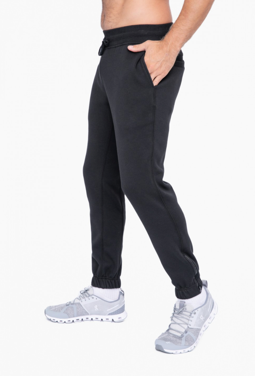 Sweatpants with Ankle Zipper Square 1 Boutique
