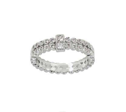 Maya J Modern Rings - Silver