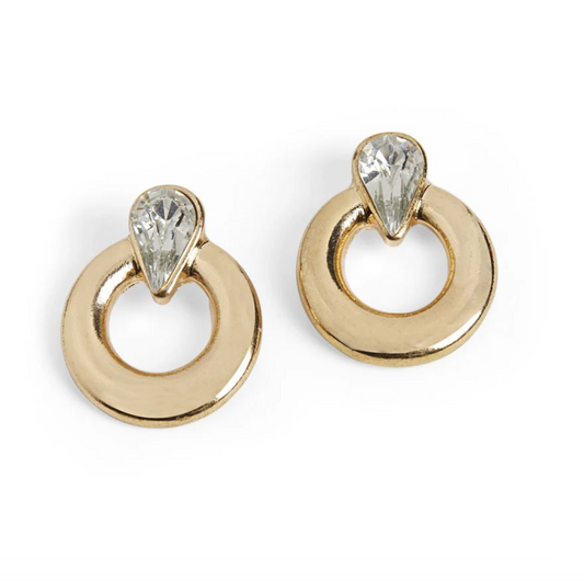 Teardrop Stone Ring Studs