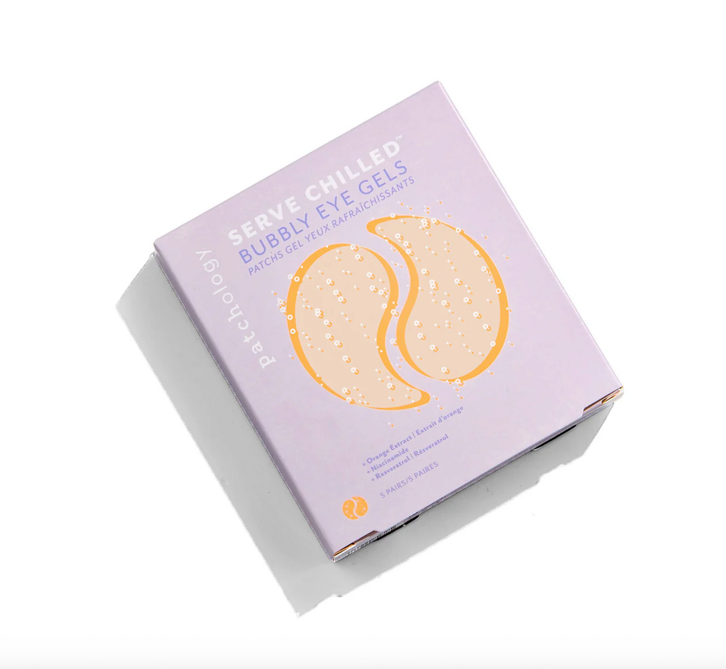 Box of bubble eye gels with a white background