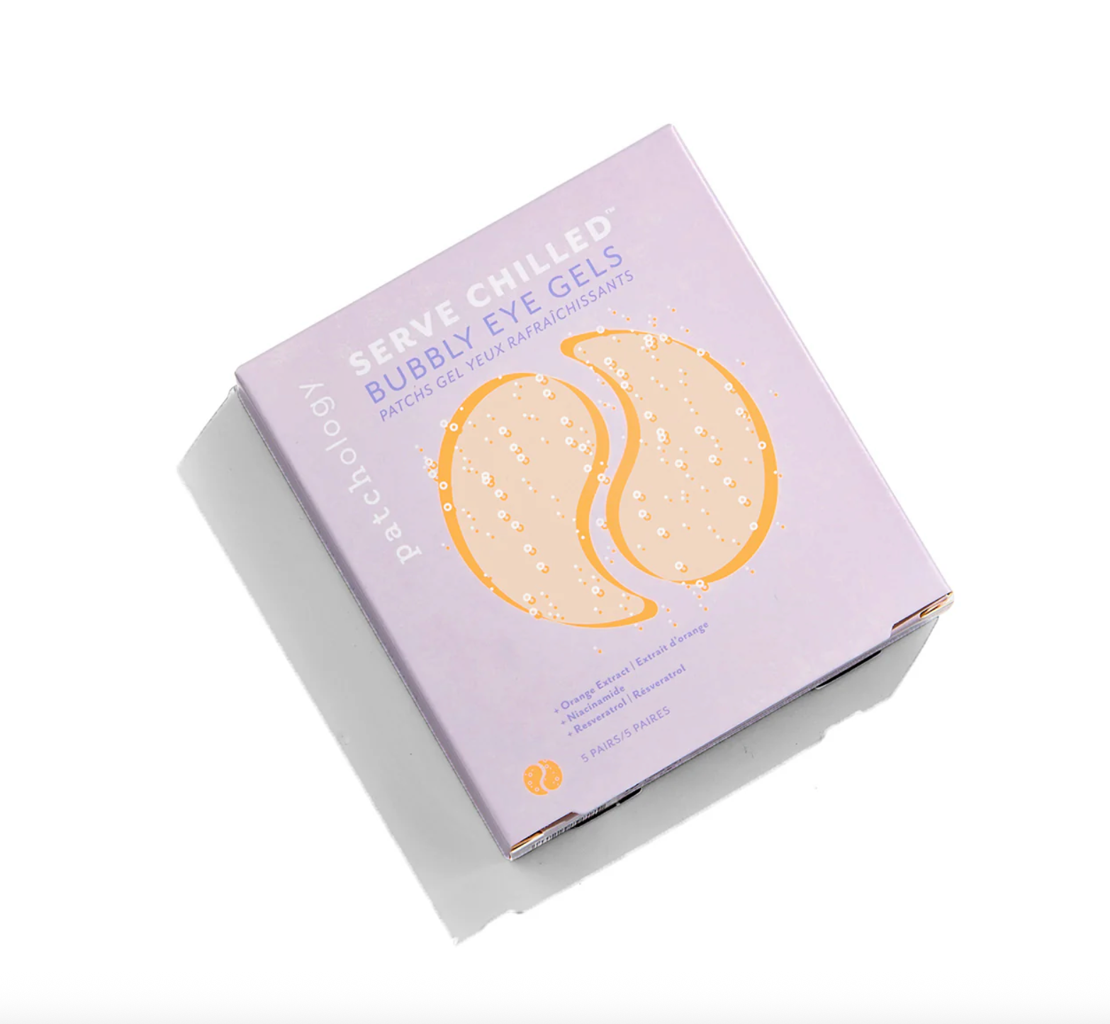 Box of bubble eye gels with a white background