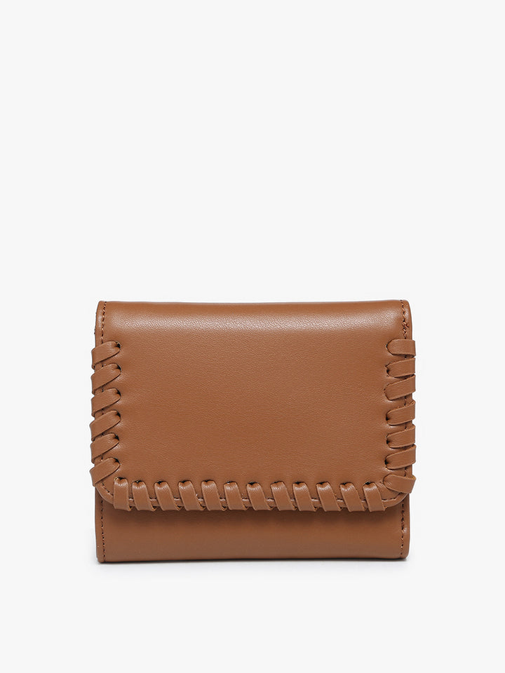Logan Whipstitch Tri-fold Wallet