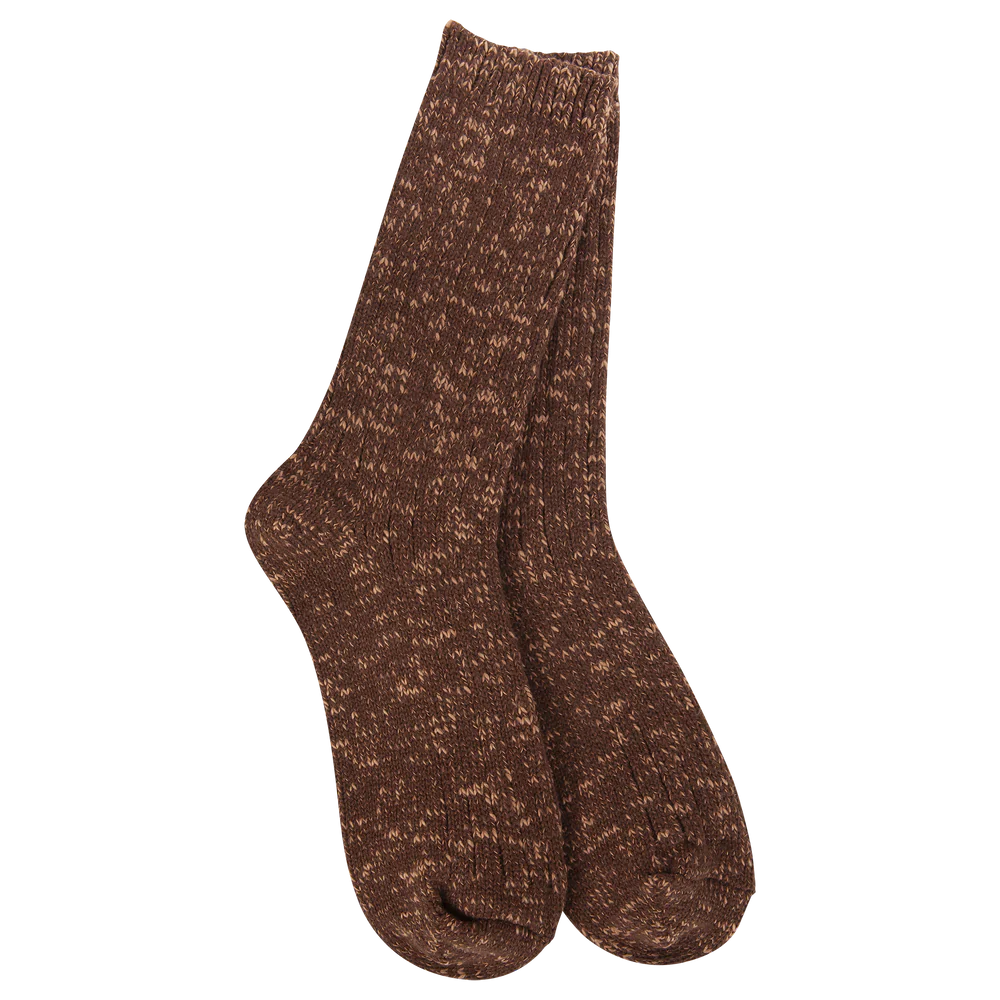 Cotton Slub Marled Crew