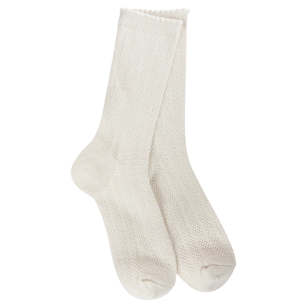 Weekend Pointelle Crew