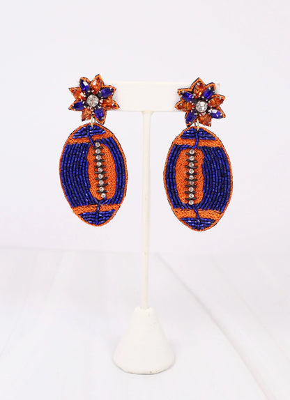 Field Goal Embellished Earrings
