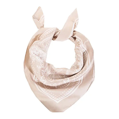 Light Paisley Design Square Scarf