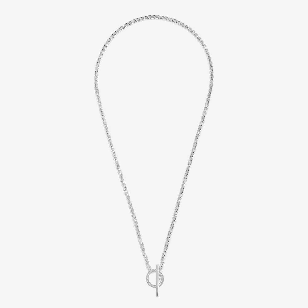 Evermore Circle T-Bar Necklace