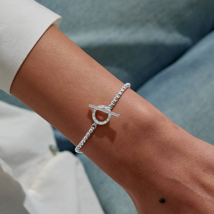 Evermore Circle T-Bar Bracelet