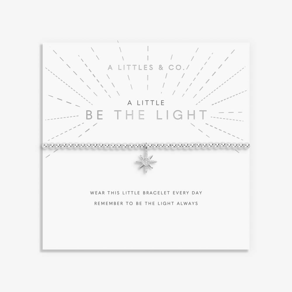 A Little 'Be The Light' Bracelet In Silver Plating