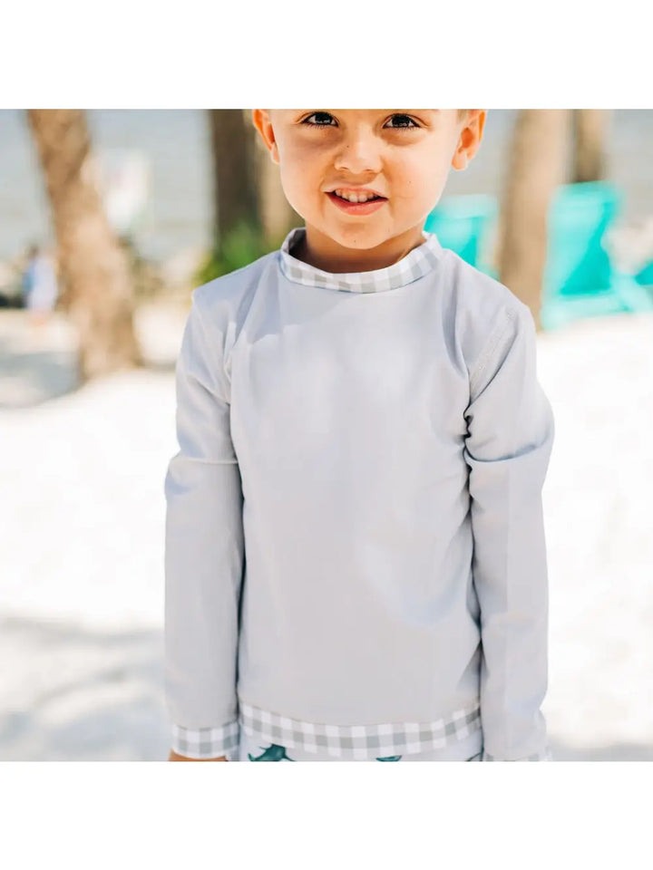 Grey Gingham - Rashguard
