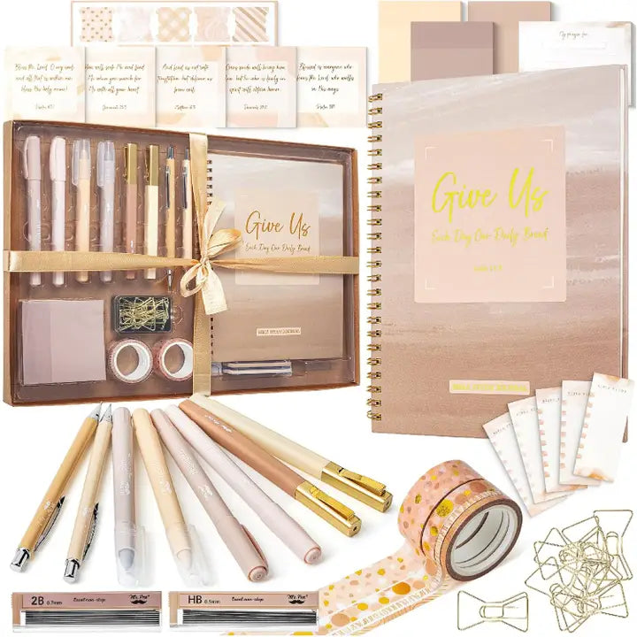 Golden Blush Bible Journaling Kit for Women
