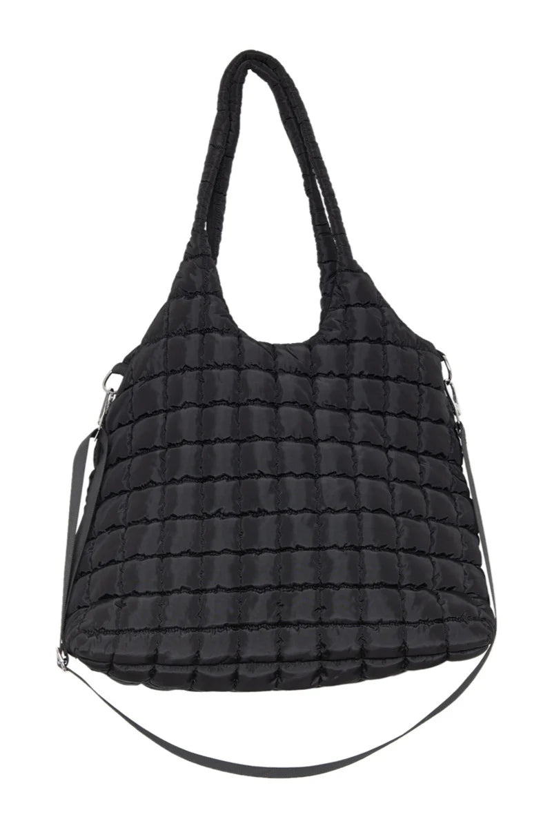 Rectangular Quilted Puffer Tote
