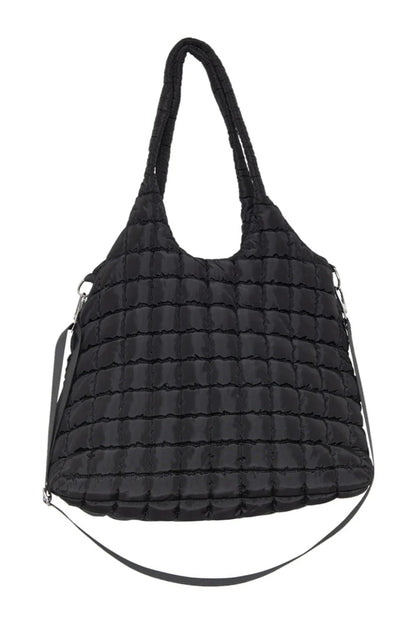 Rectangular Quilted Puffer Tote