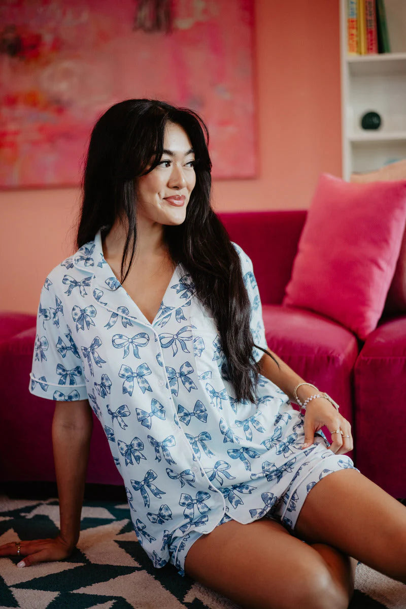 Toile Coquette Bows Lounge PJ Set