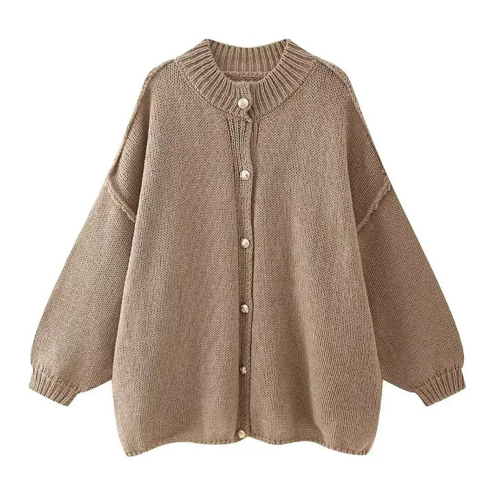 Chunky Bat-Sleeved Cardigan