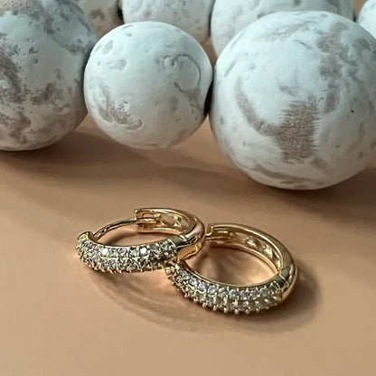 Gold Plated Huggies Earrings