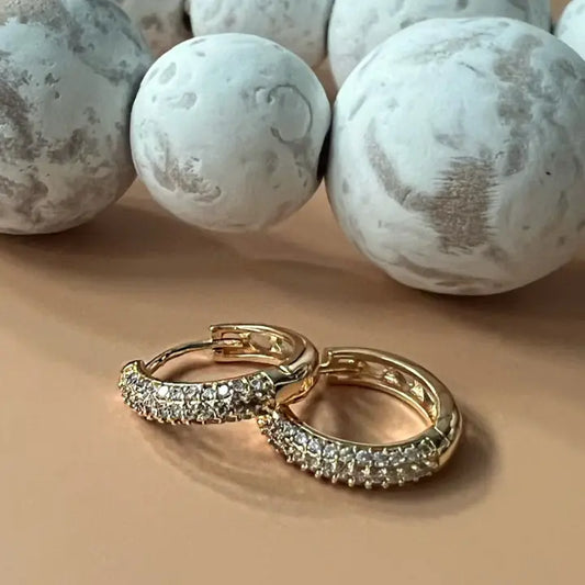 Gold Plated Huggies Earrings
