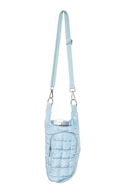 Quilted Water Bottle Carrier Bag