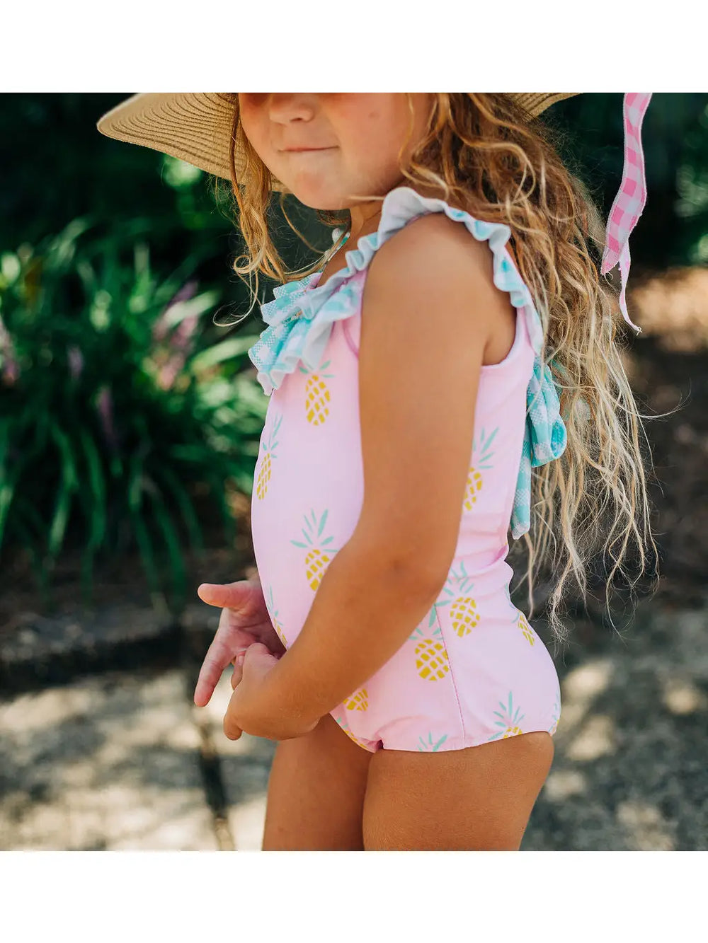 Pink Pineapple - Bow Back Swimsuit